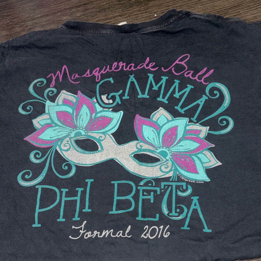 Comfort Colors Kids Tee - Black with Pink and Teal Design